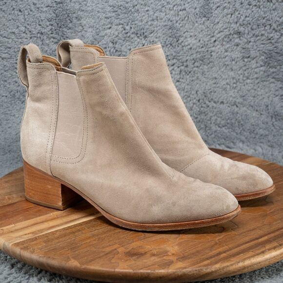 Rag & Bone Walker Women Comfortable Boots Tan Suede Size 7.5 Eu 38.5 - Picture 1 of 7